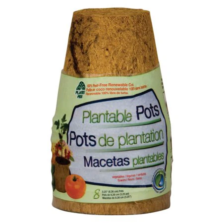 PlantBest® Coconut Coir Seed Starter Pots – 3 Inch (8 Pack)