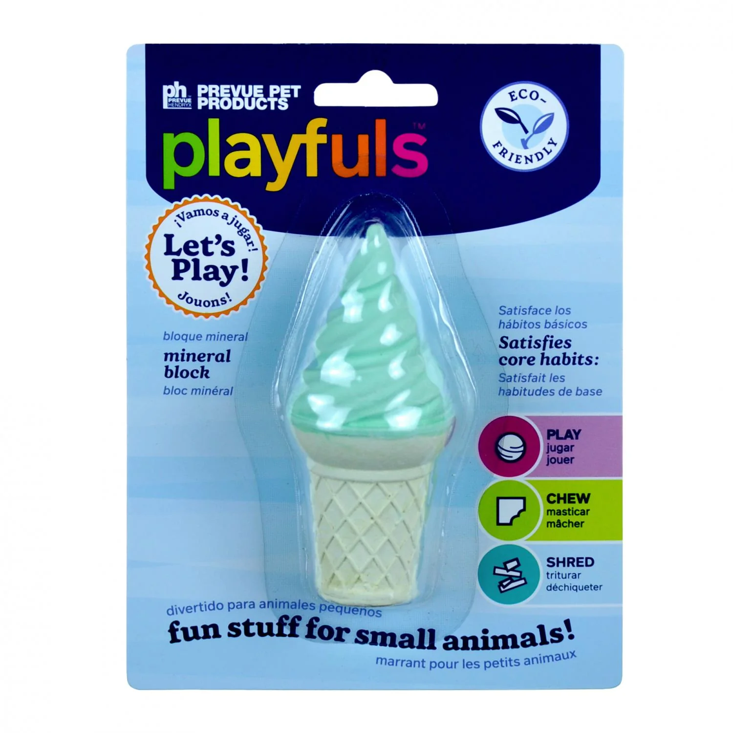 Playfuls Ice Cream Mineral Block Chew for Small Pets
