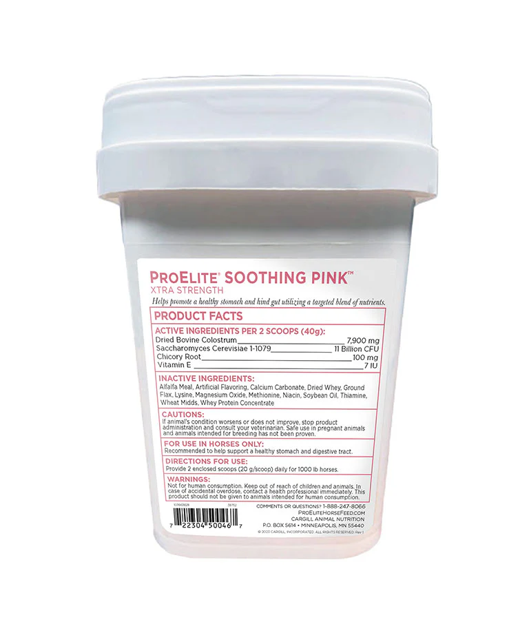 ProElite Soothing Pink Xtra Strength supplement for horses - Image 2