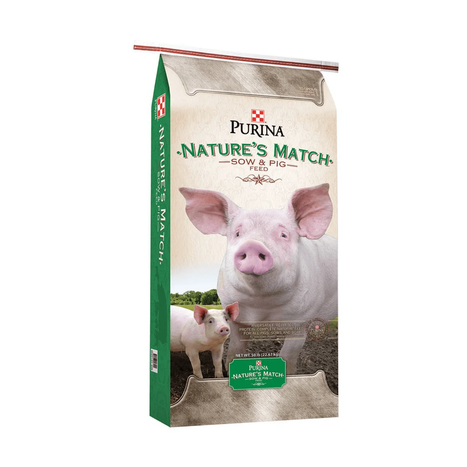 Purina® Nature’s Match® Sow & Pig Complete Feed – 50 lb.