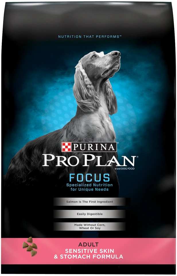 Purina Pro Plan Focus Sensitive Skin and Stomach Salmon and Rice Dry Dog Food