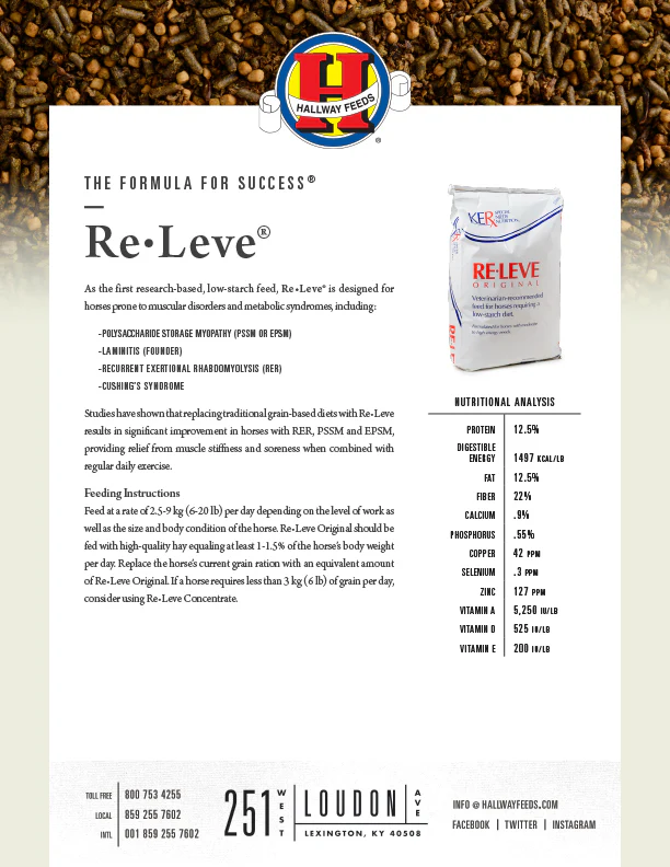 Kentucky Equine Research RE-LEVE Original Horse Feed - Image 3
