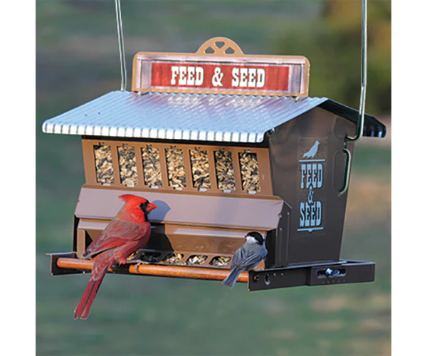 Rustic Farmhouse Absolute Bird Feed & Seed Feeder