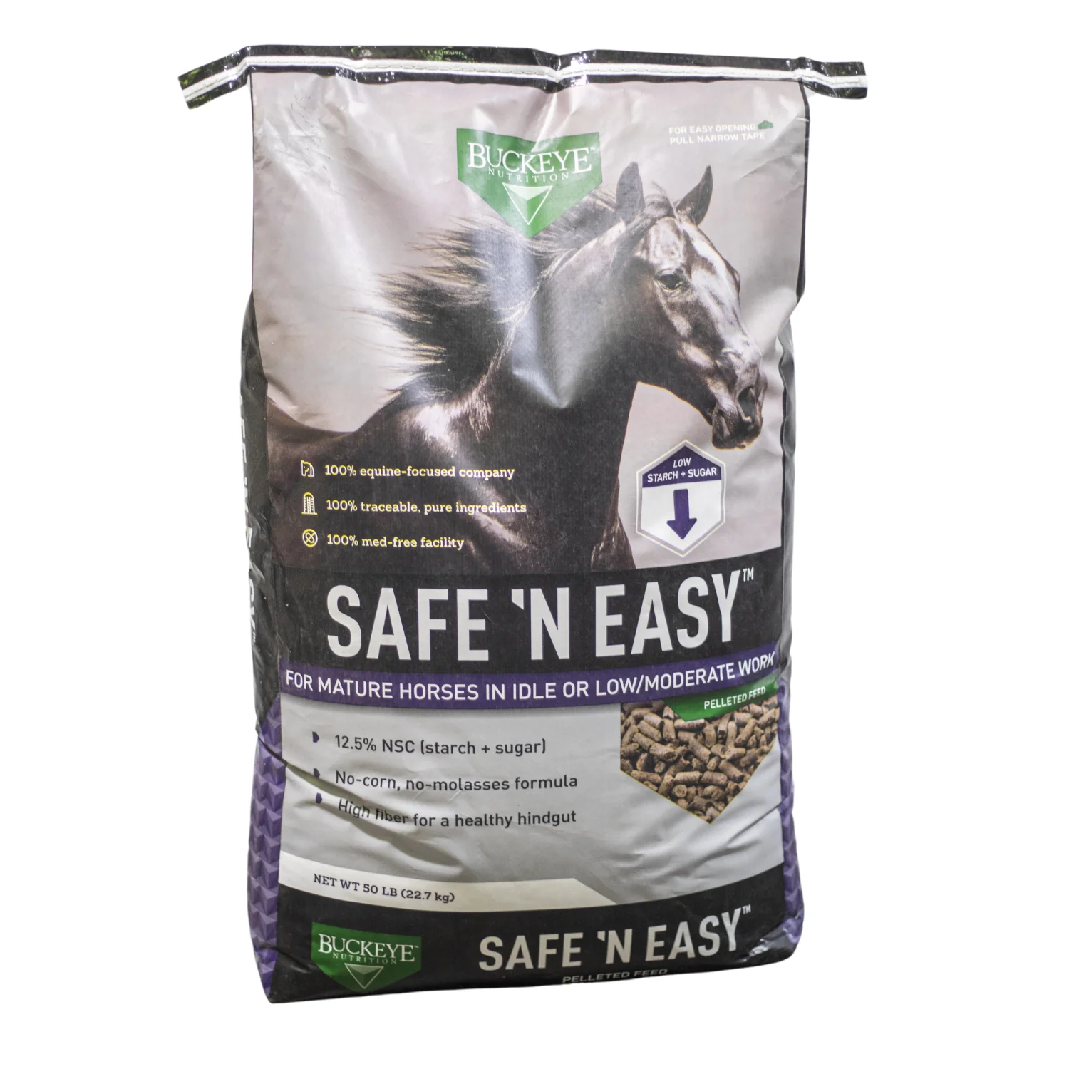 BUCKEYE™ Nutrition SAFE ‘N EASY™ Complete Horse Feed
