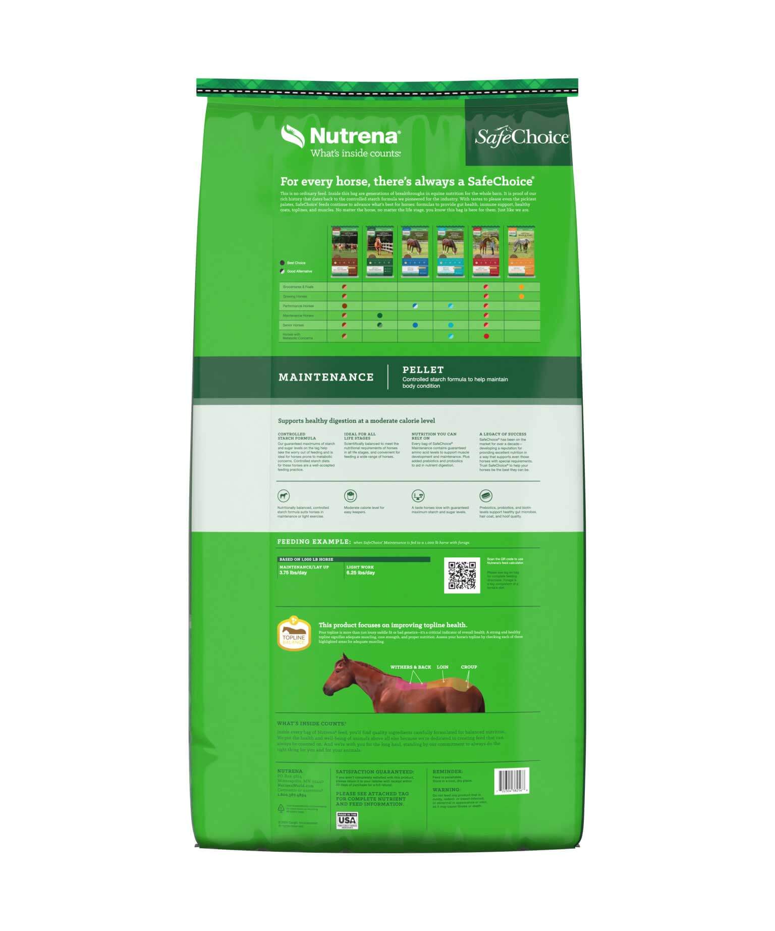 Nutrena SafeChoice Maintenance Horse Feed - Image 2
