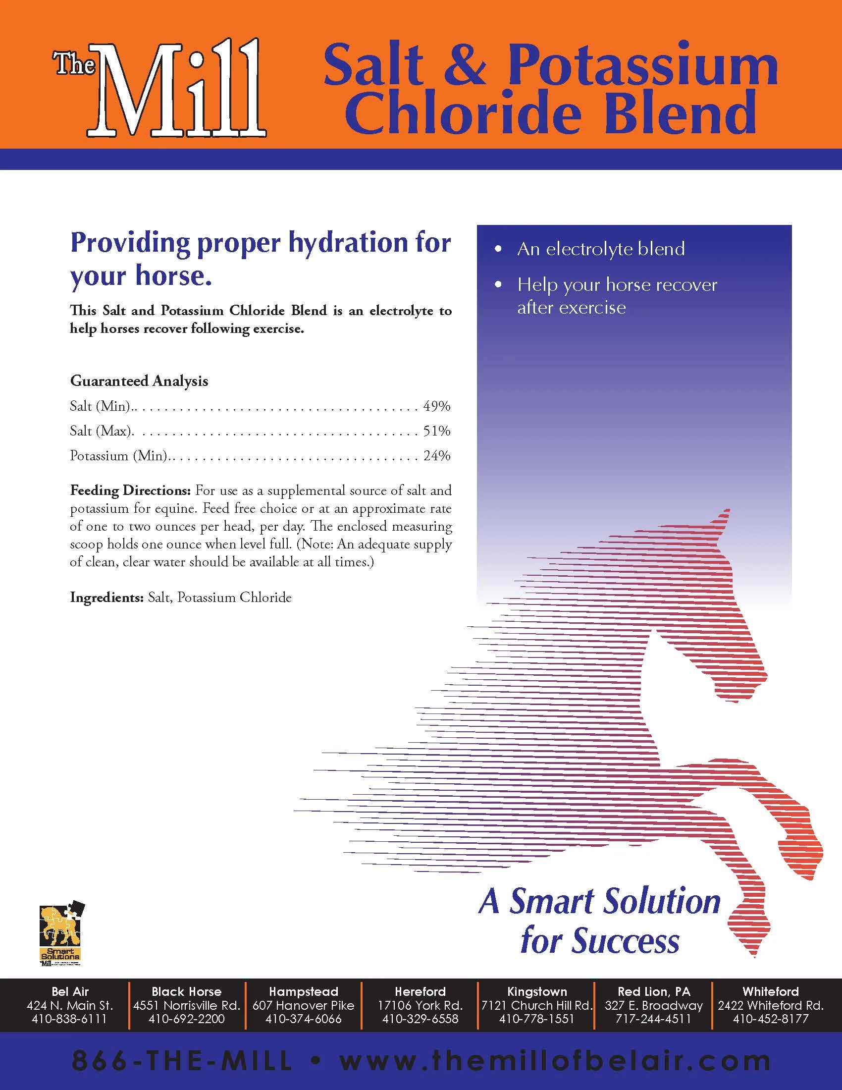 The Mill Salt & Potassium Chloride Blend Horse Supplement - Image 2