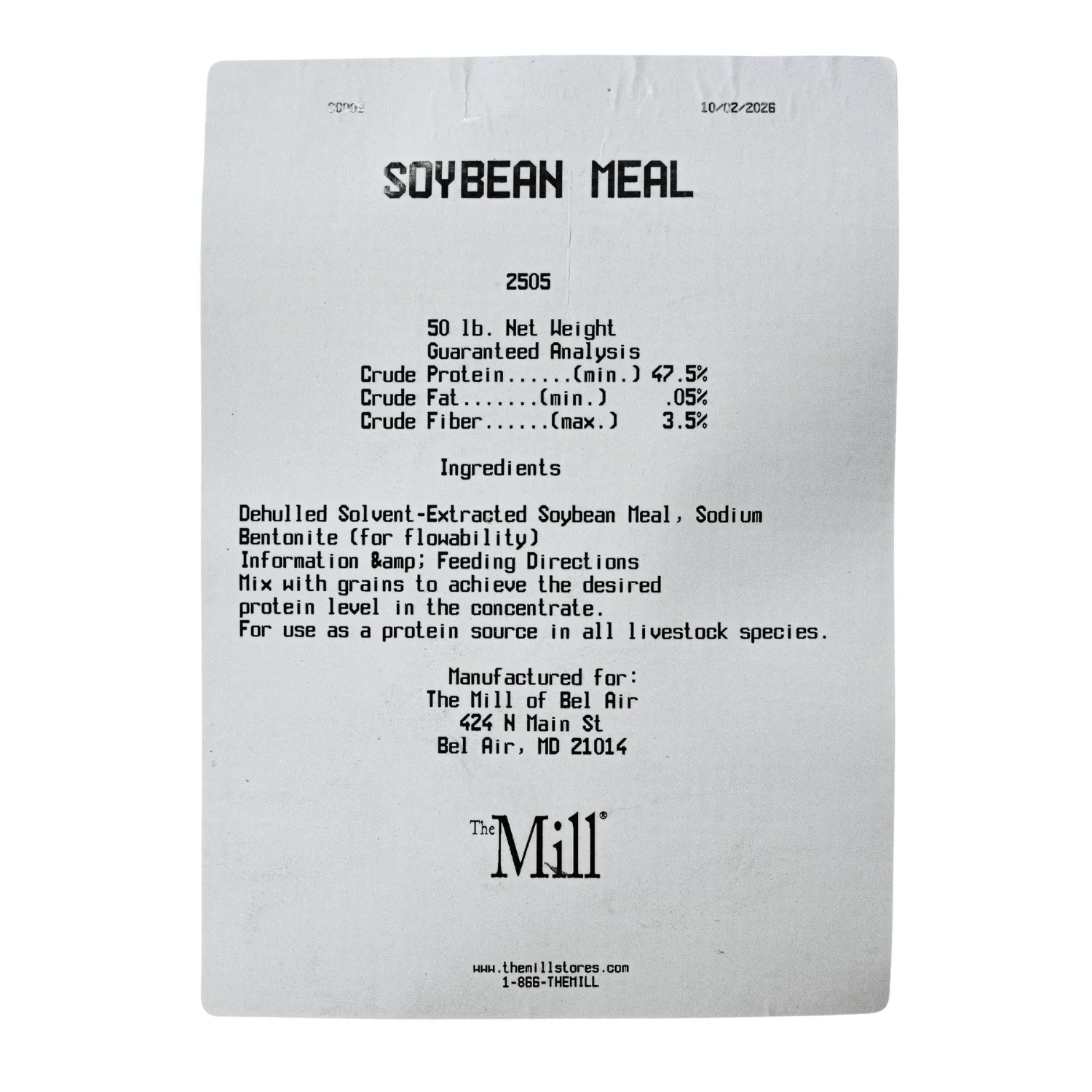The Mill Livestock Soybean Meal, 50 lb - Image 4
