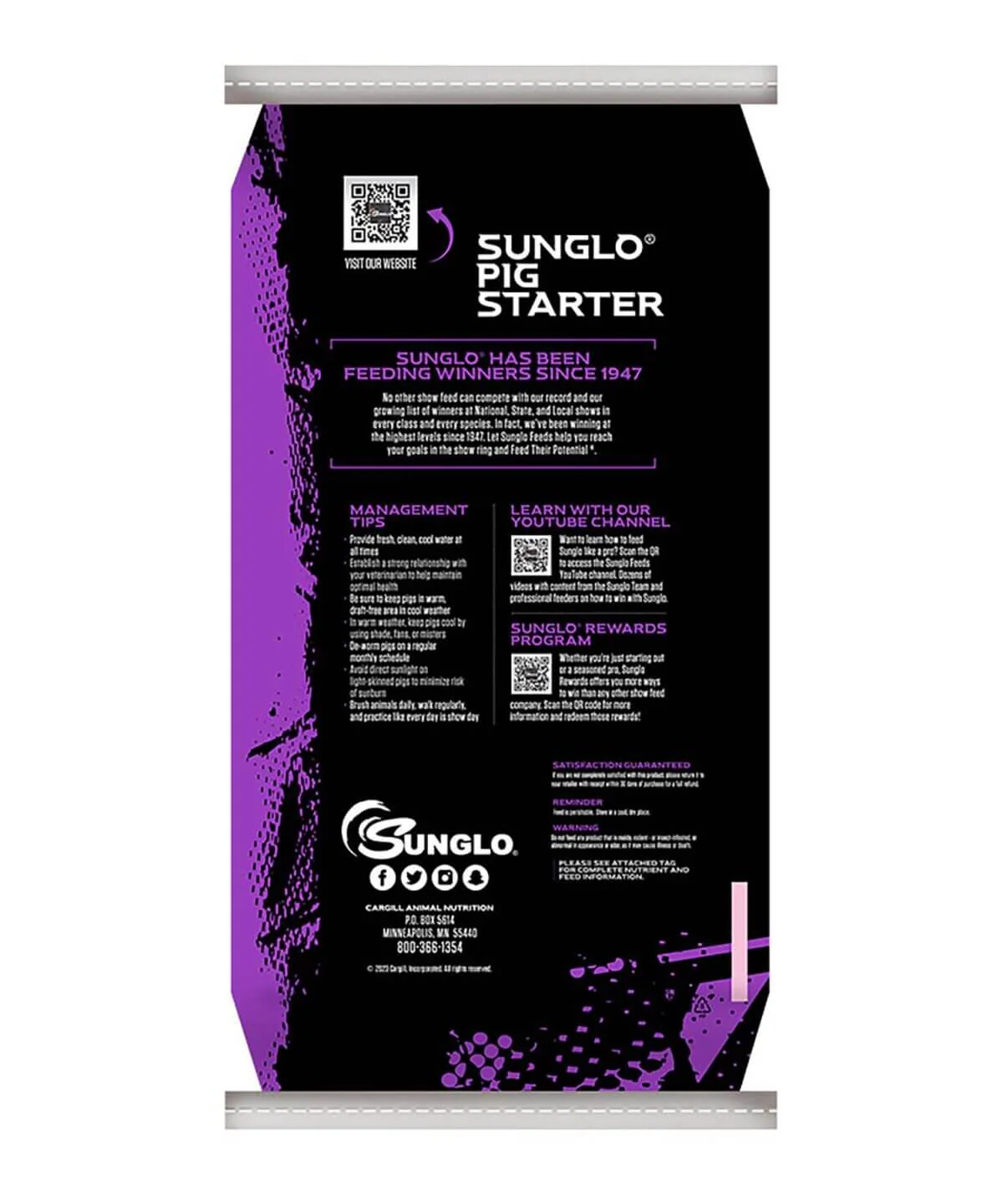 Sunglo Pre-Starter Mecadox Show Pig Feed, 50 lb - Image 2