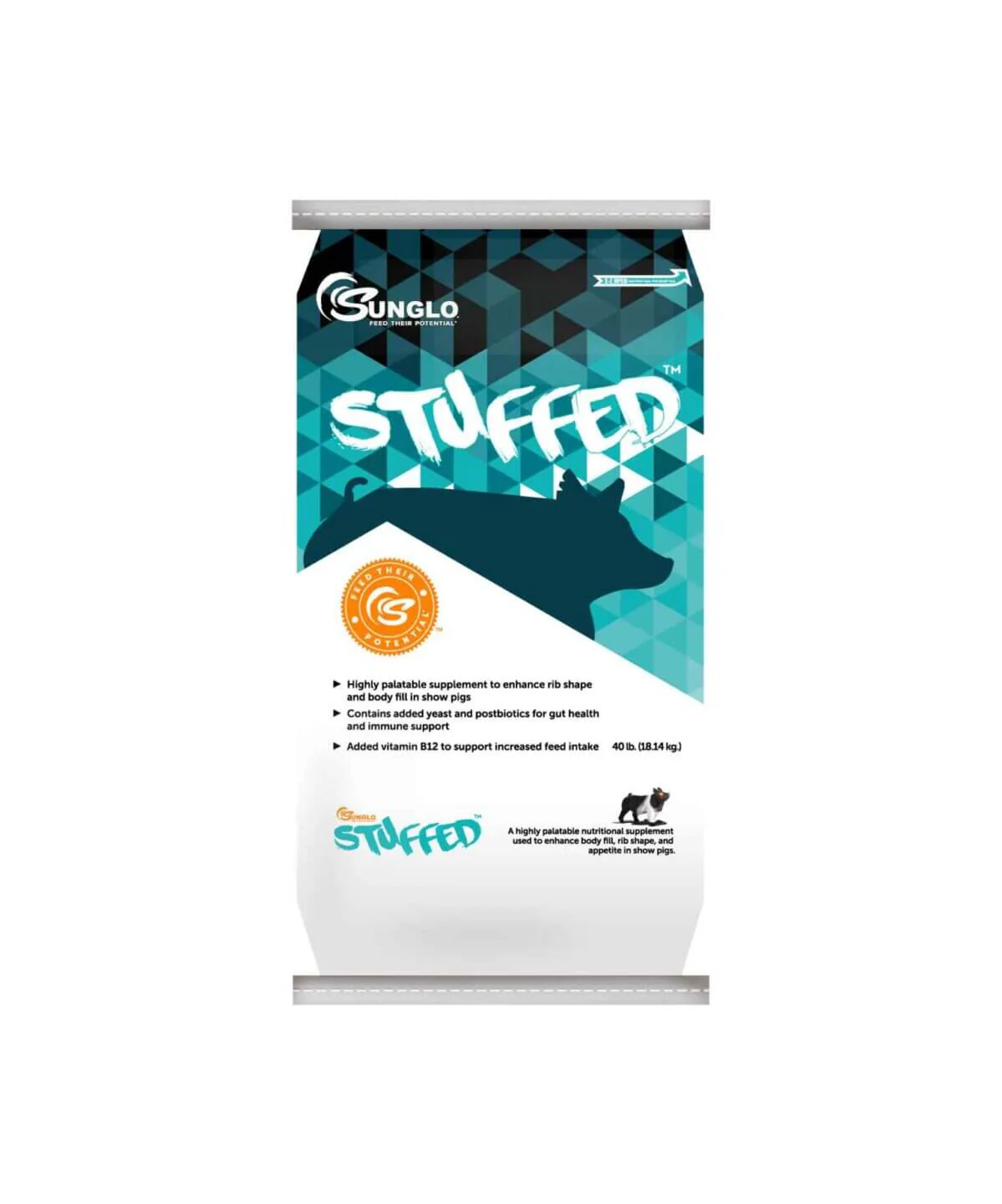 Sunglo Stuffed Show Feed Supplement, 40 lb