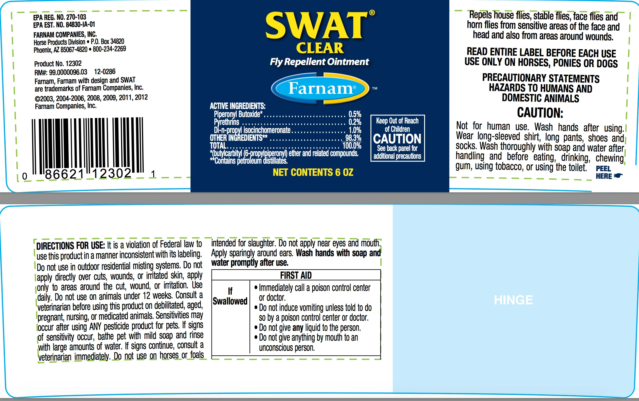 SWAT Fly Repellent Ointment - Image 2