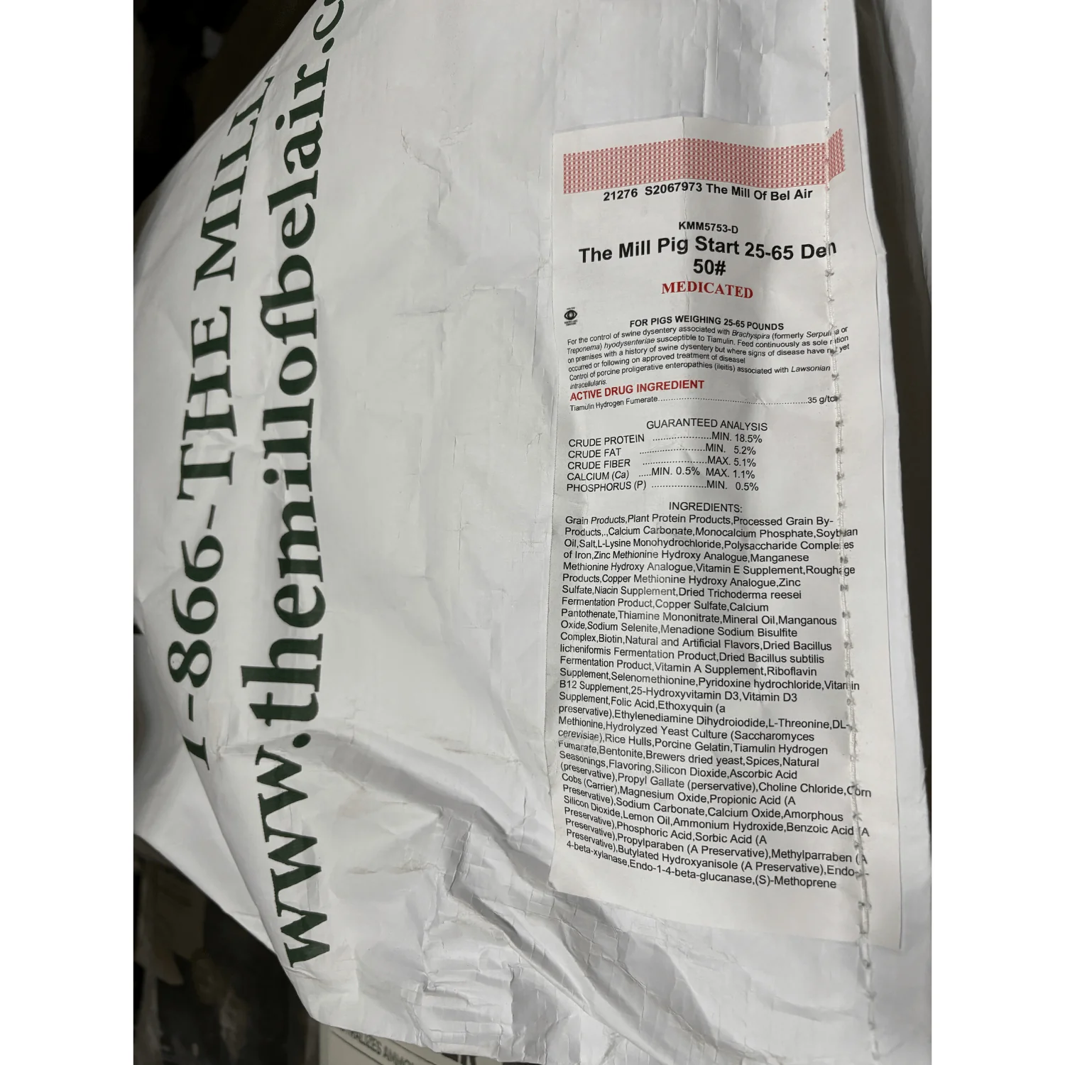 The Mill® 25–65 Starter Pig Feed Meal – 50 lb. - Image 2