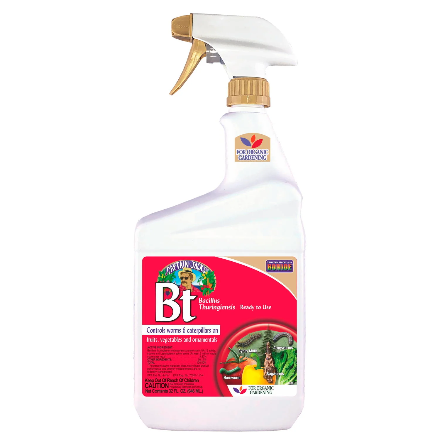 Bonide BT Bacillus Thuringiensis Ready-To-Use Spray