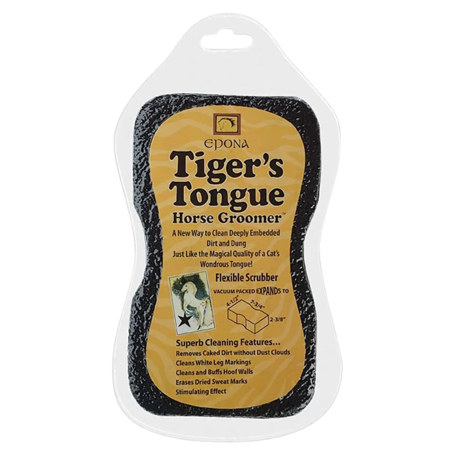 Tiger's Tongue Horse Groomer Sponge