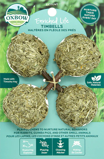 Oxbow Timothy Hay Timbells Small Pet Treat