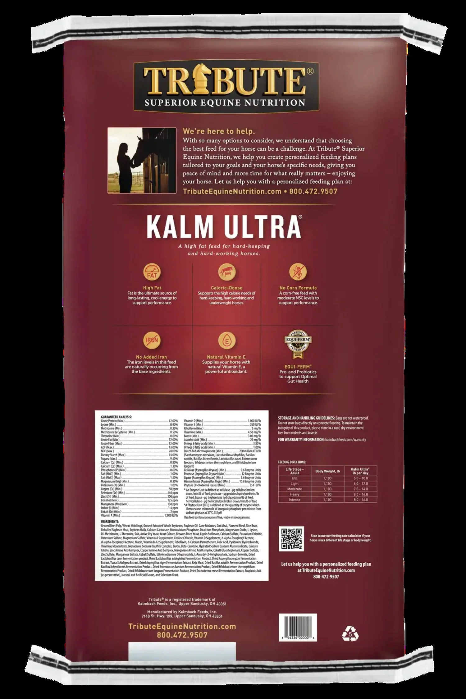 Tribute Kalm Ultra Pelleted Horse Feed - Image 2
