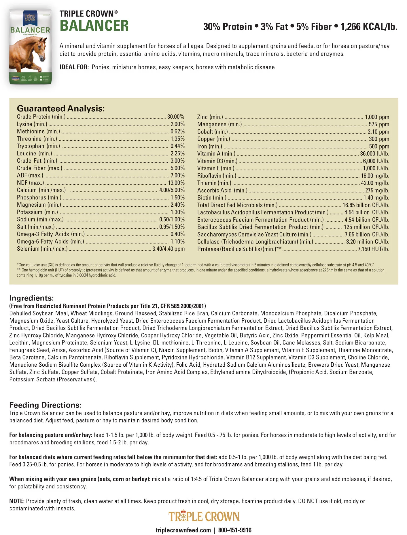 Triple Crown 30% Balancer Horse Feed - Image 3