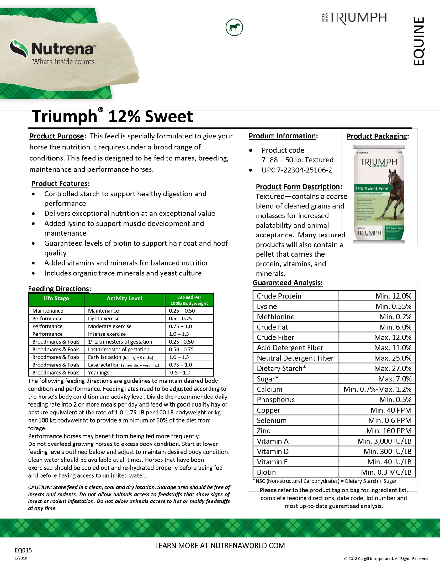 Nutrena Triumph Active 12 Textured Horse Feed - Image 4