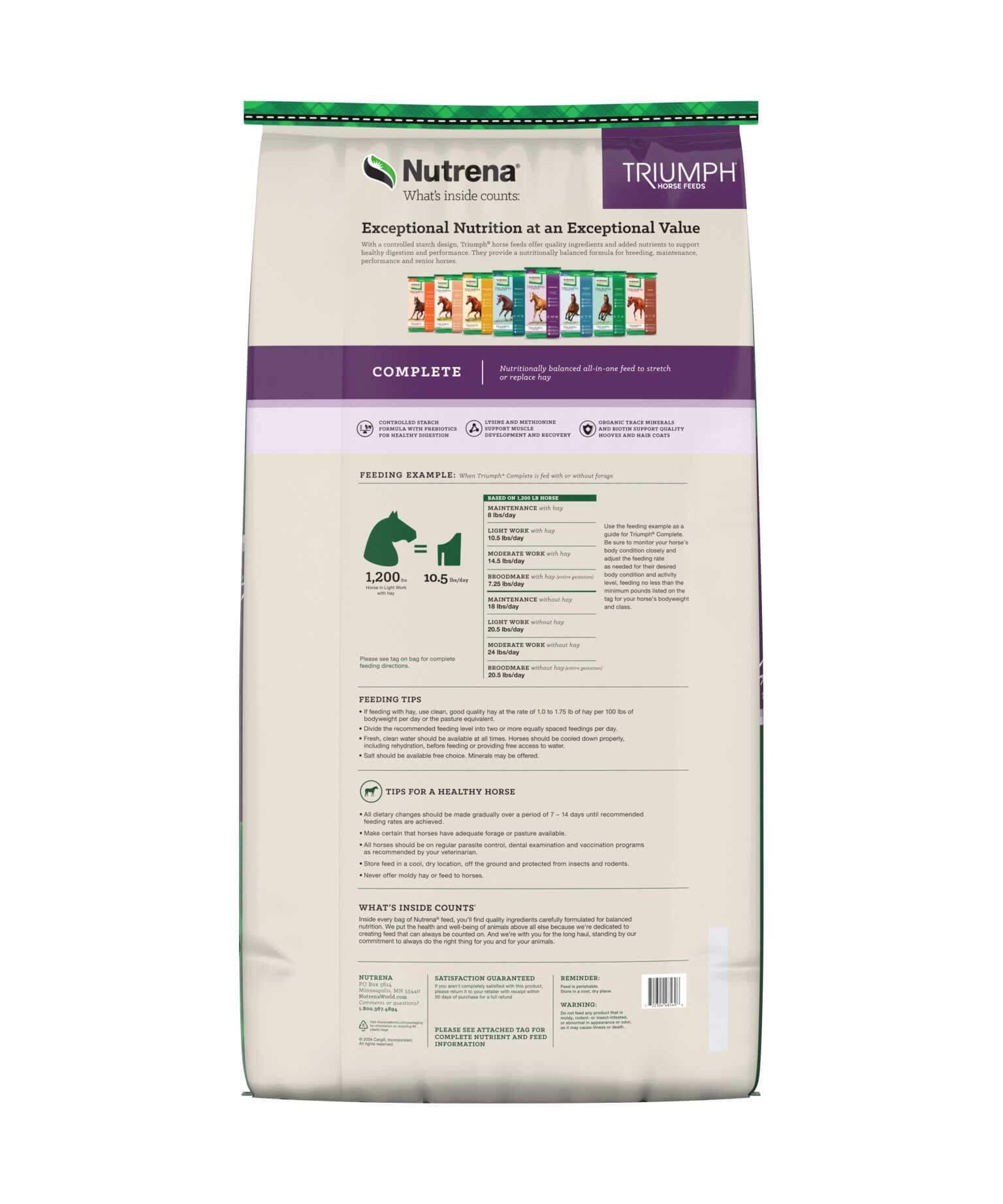 Nutrena Triumph Complete Horse Feed - Image 2