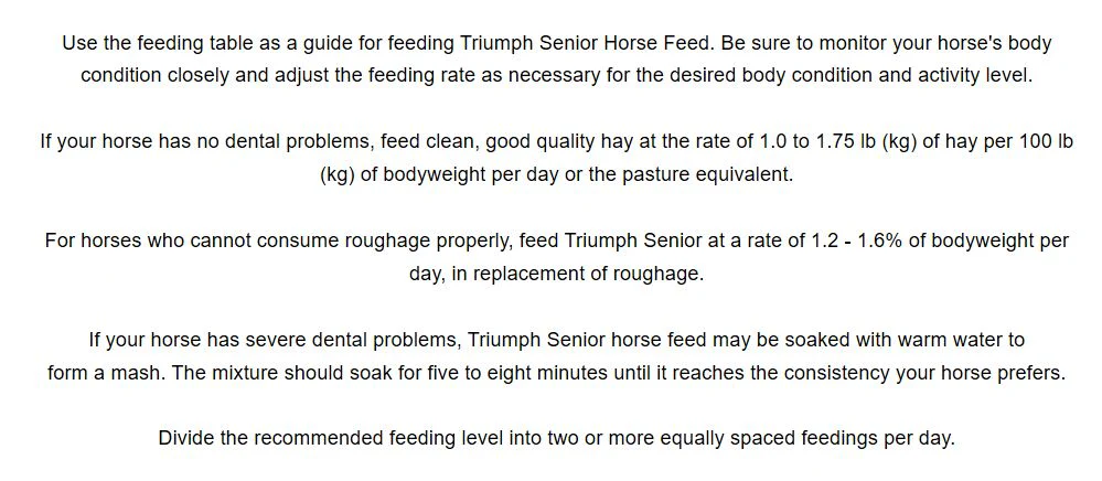 Nutrena Triumph Senior Horse Feed - Image 6