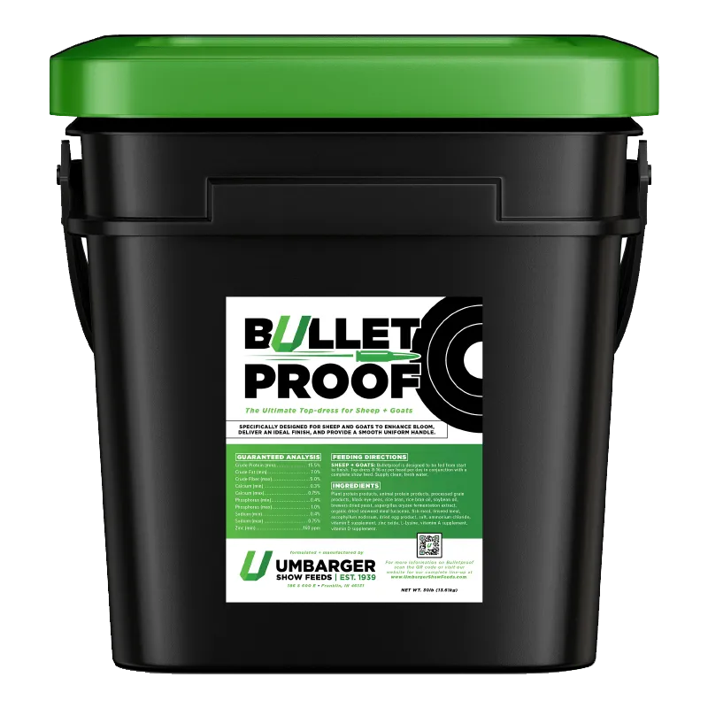 Umbarger Show Feeds Bulletproof Show Sheep and Goat Supplement, 30 lb