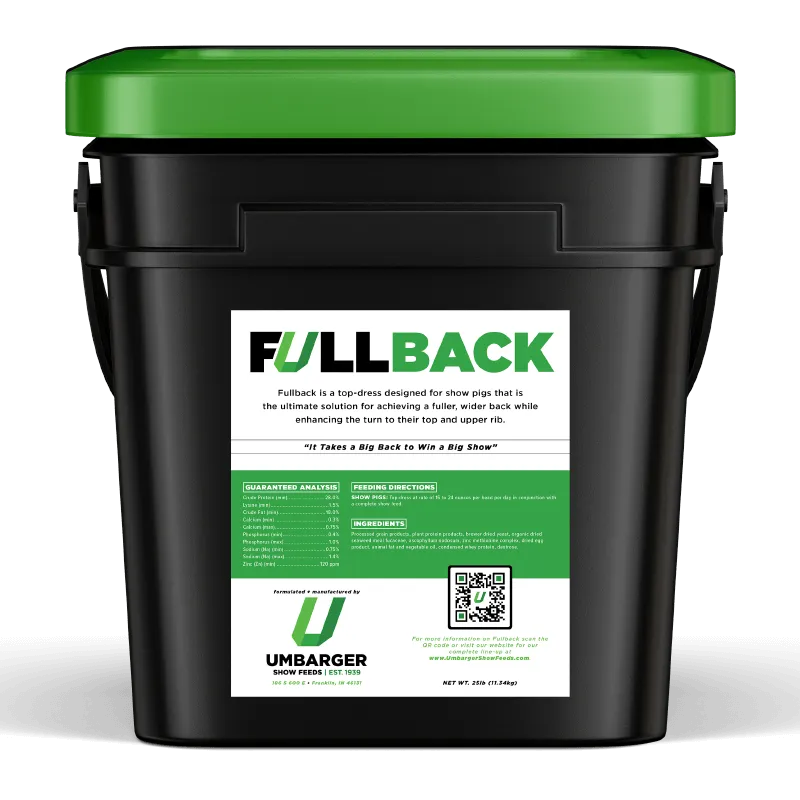 Umbarger Show Feeds Fullback Show Pig Supplement, 25 lb