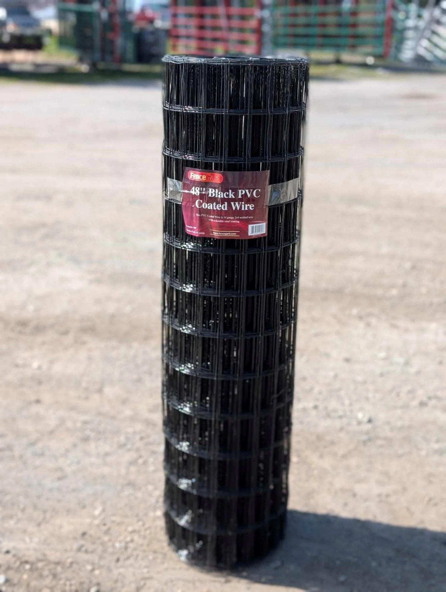 Black 4 ft. x 100 ft. 14-Gauge Vinyl Coated Welded Lawn Wire - Image 2