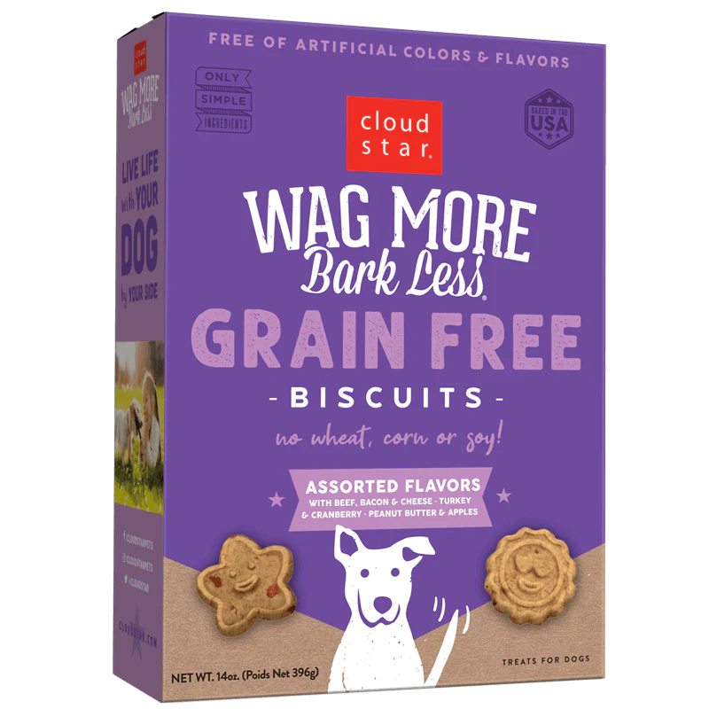 Wag More Bark Less Assorted Flavors Dog Treats Oven Baked Grain Free