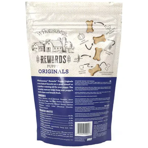 Wholesomes Rewards Puppy Original Biscuits – 2 lb - Image 2