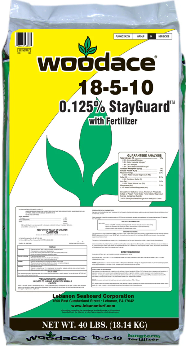 Woodace® 18-5-10 Longterm with 0.125% StayGuard™ – 40 lb