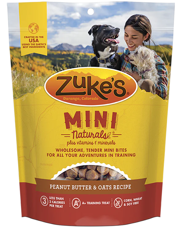 Zukes Peanut Butter Mini Naturals Dog Treats